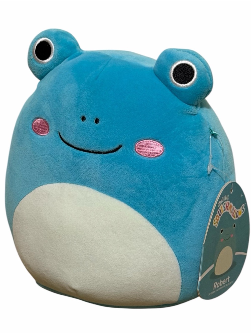 NWT Squishmallows Robert the Frog 8 Inch Teal Blue Plush Kellytoy Animal